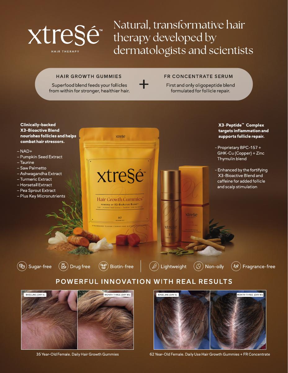 Hair Growth Gummies & FR Concentrate brochure cover